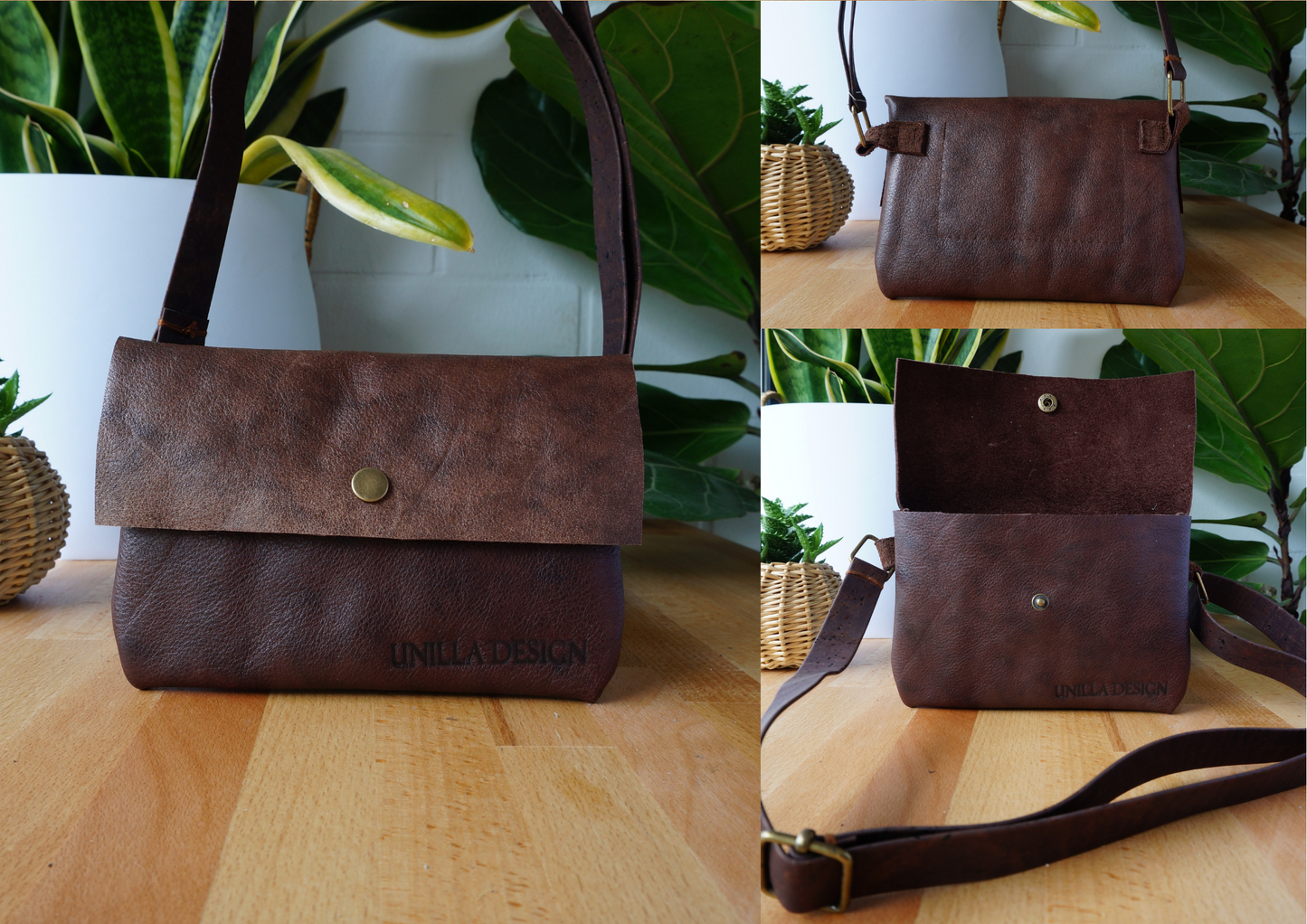 Bauchtasche, Brusttasche, Umhängetasche aus Leder