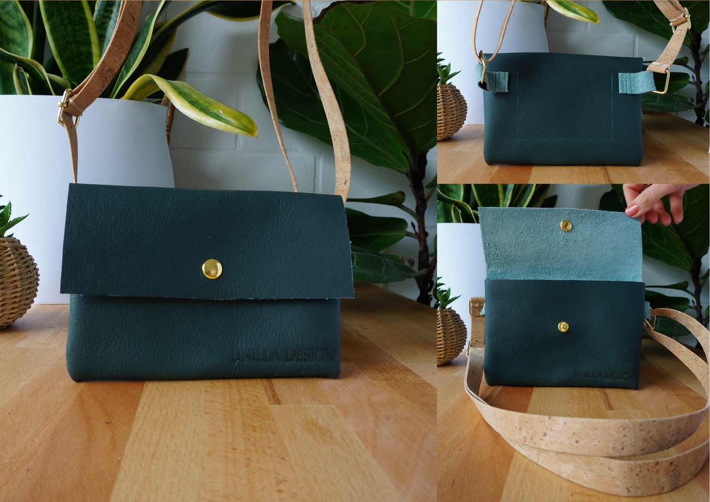 Bauchtasche, Brusttasche, Umhängetasche aus Leder
