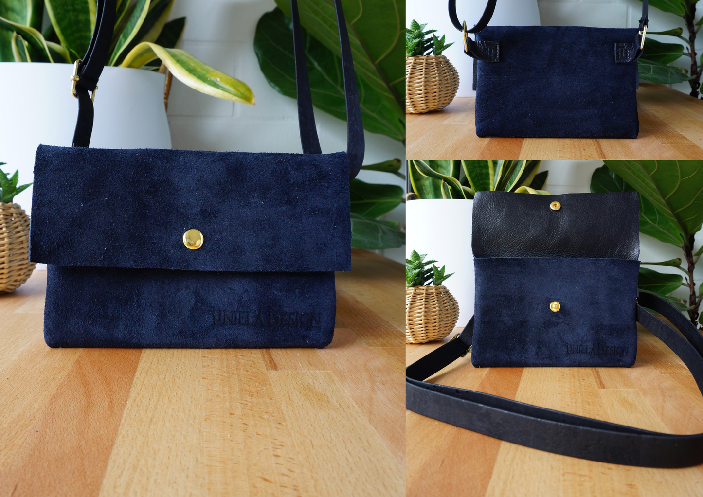 Bauchtasche, Brusttasche, Umhängetasche aus Leder
