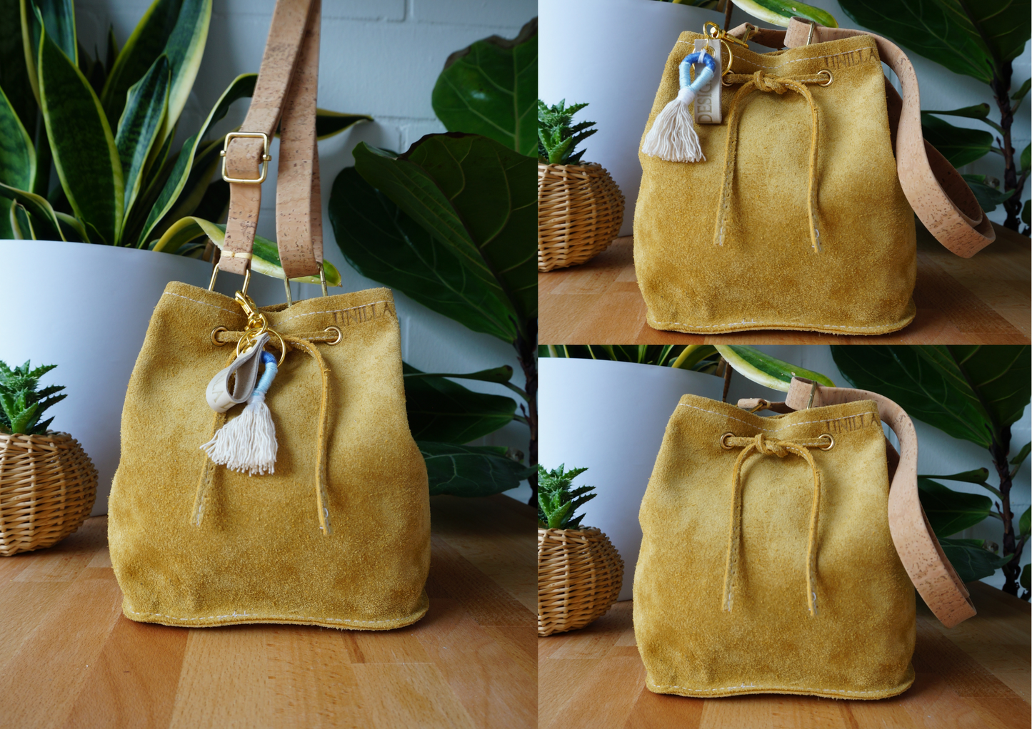 Bucket Bag Beuteltasche Umhängetasche aus Leder