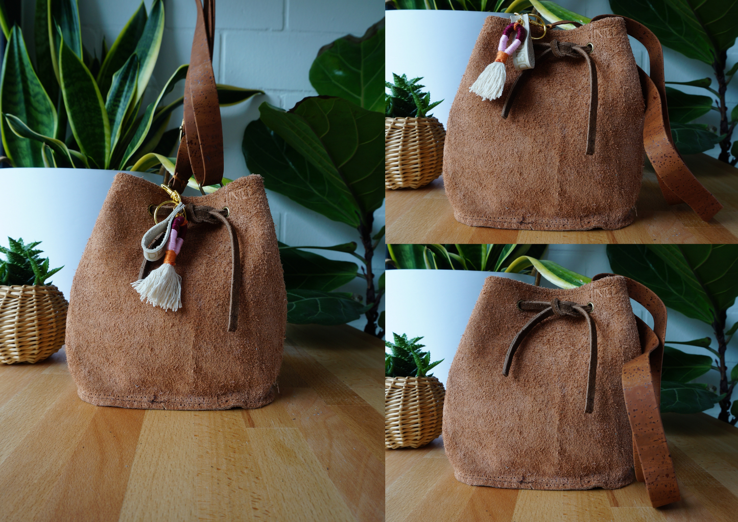 Bucket Bag Beuteltasche Umhängetasche aus Leder