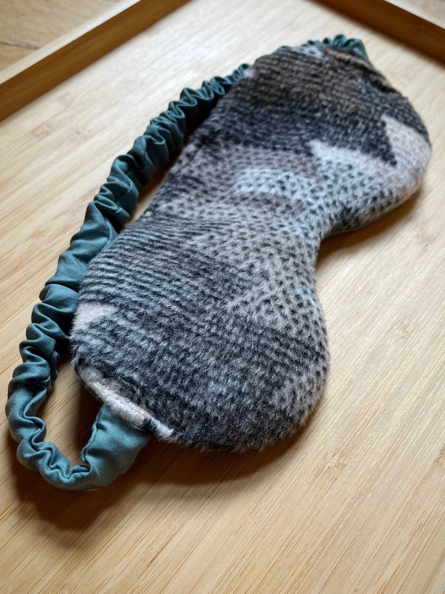 Schlafmaske, Augenmaske mit Lavendel-Dinkel-Füllung