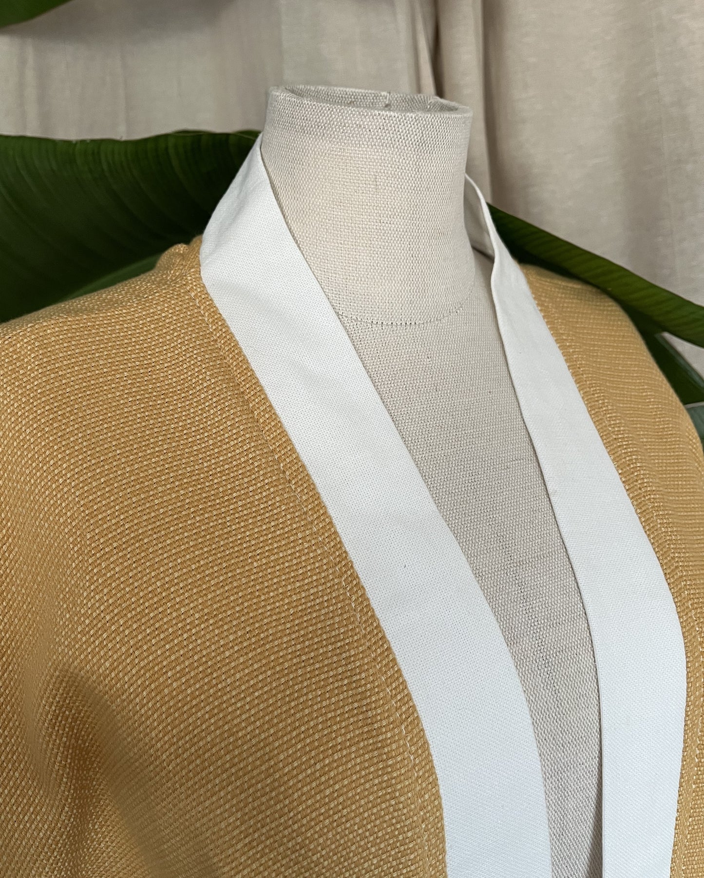 midi Kimono, midi Cardigan gelb, Unikat