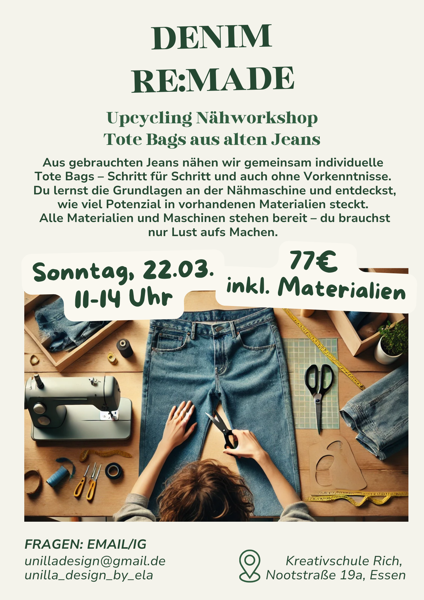 DENIM RE:MADE Upcycling Workshop