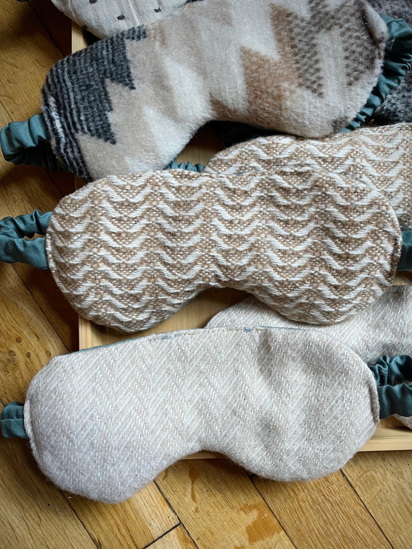 Schlafmaske, Augenmaske mit Lavendel-Dinkel-Füllung