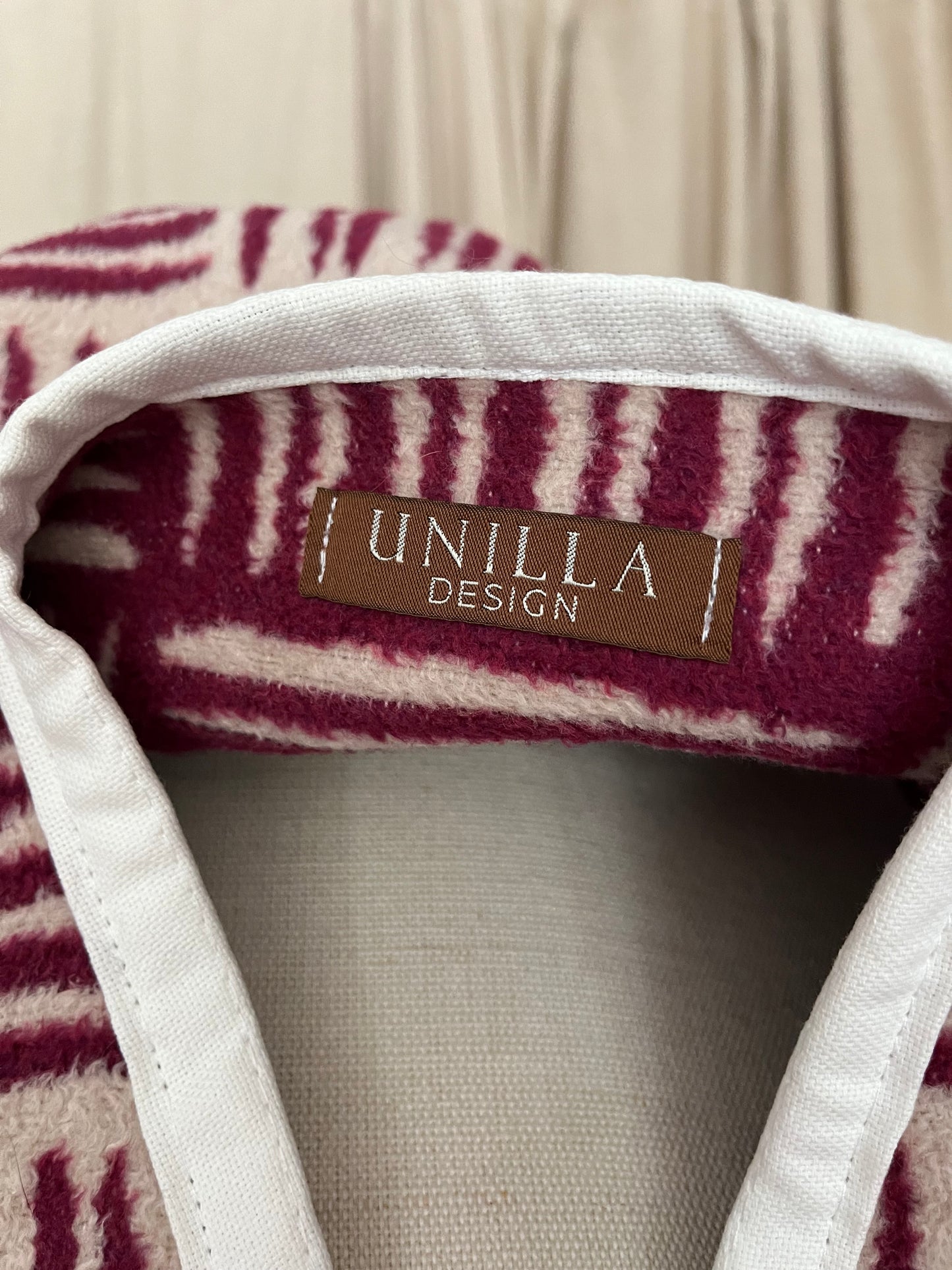 Poncho onesize, pink weiß, 50% Baumwolle, Unikat