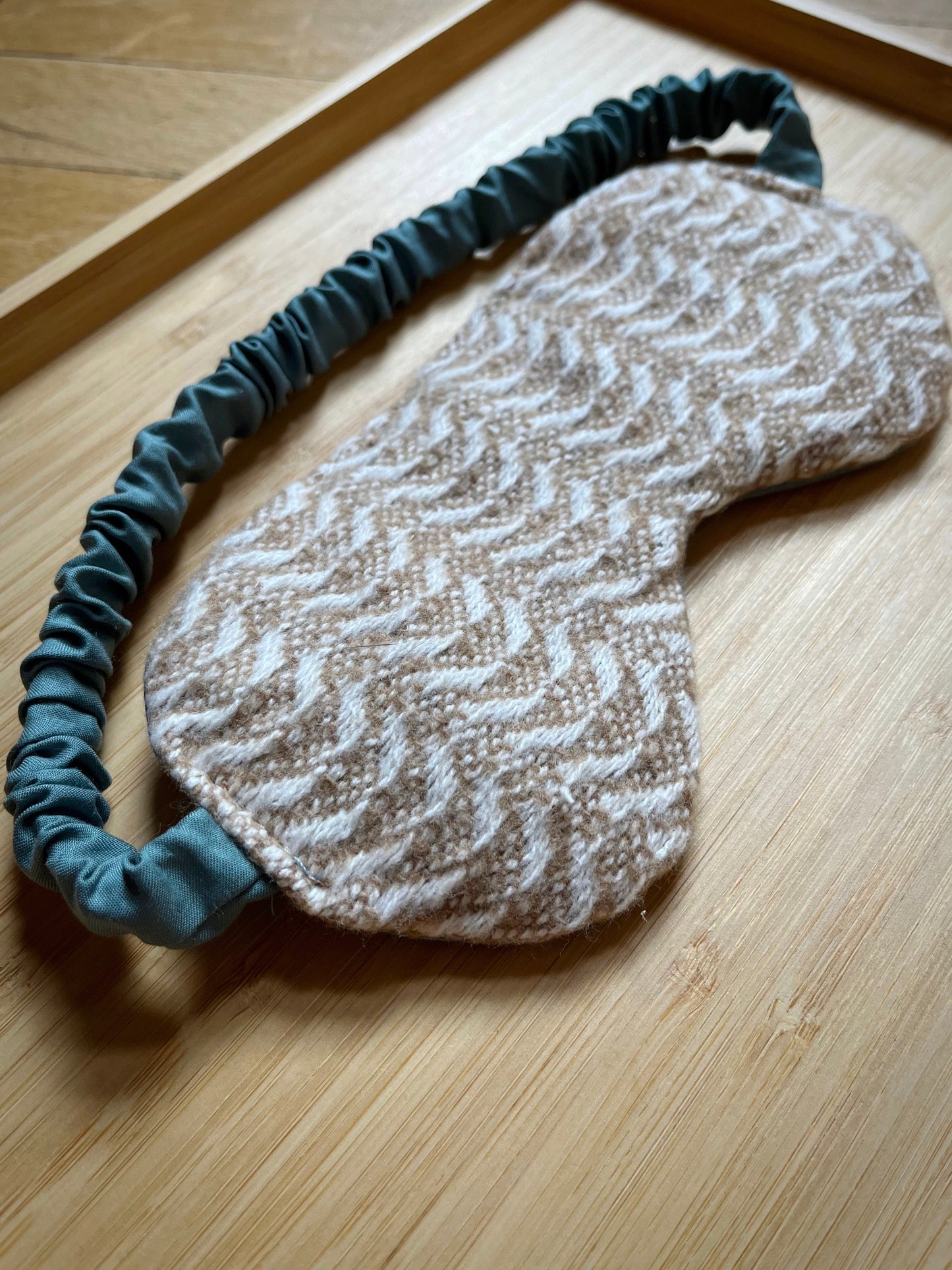 Schlafmaske, Augenmaske mit Lavendel-Dinkel-Füllung