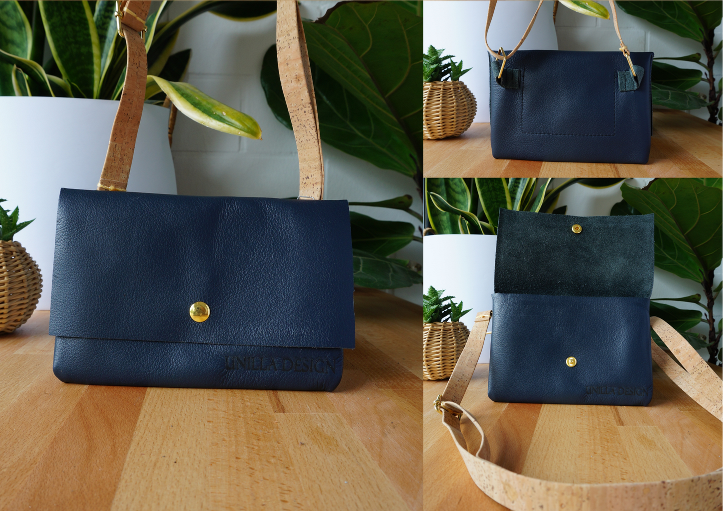 Bauchtasche, Brusttasche, Umhängetasche aus Leder