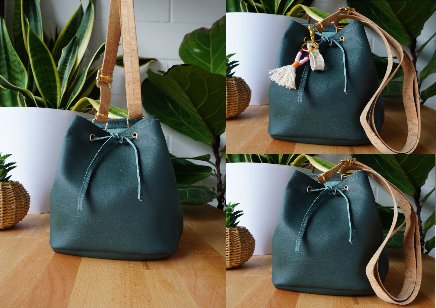 Bucket Bag Beuteltasche Umhängetasche aus Leder