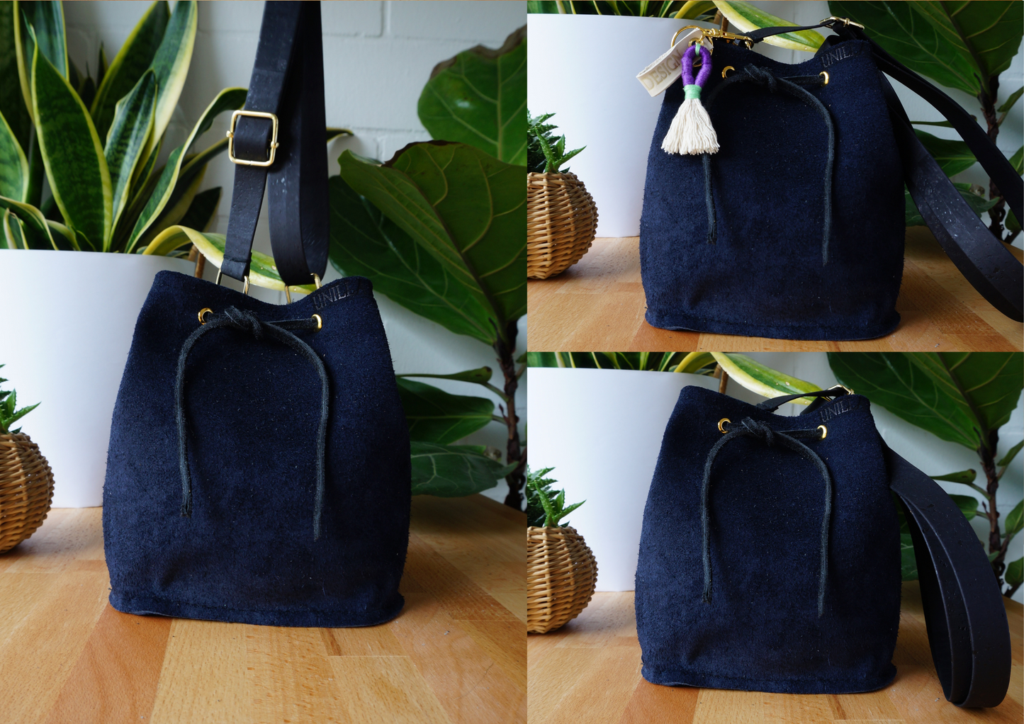 Bucket Bag Beuteltasche Umhängetasche aus Leder