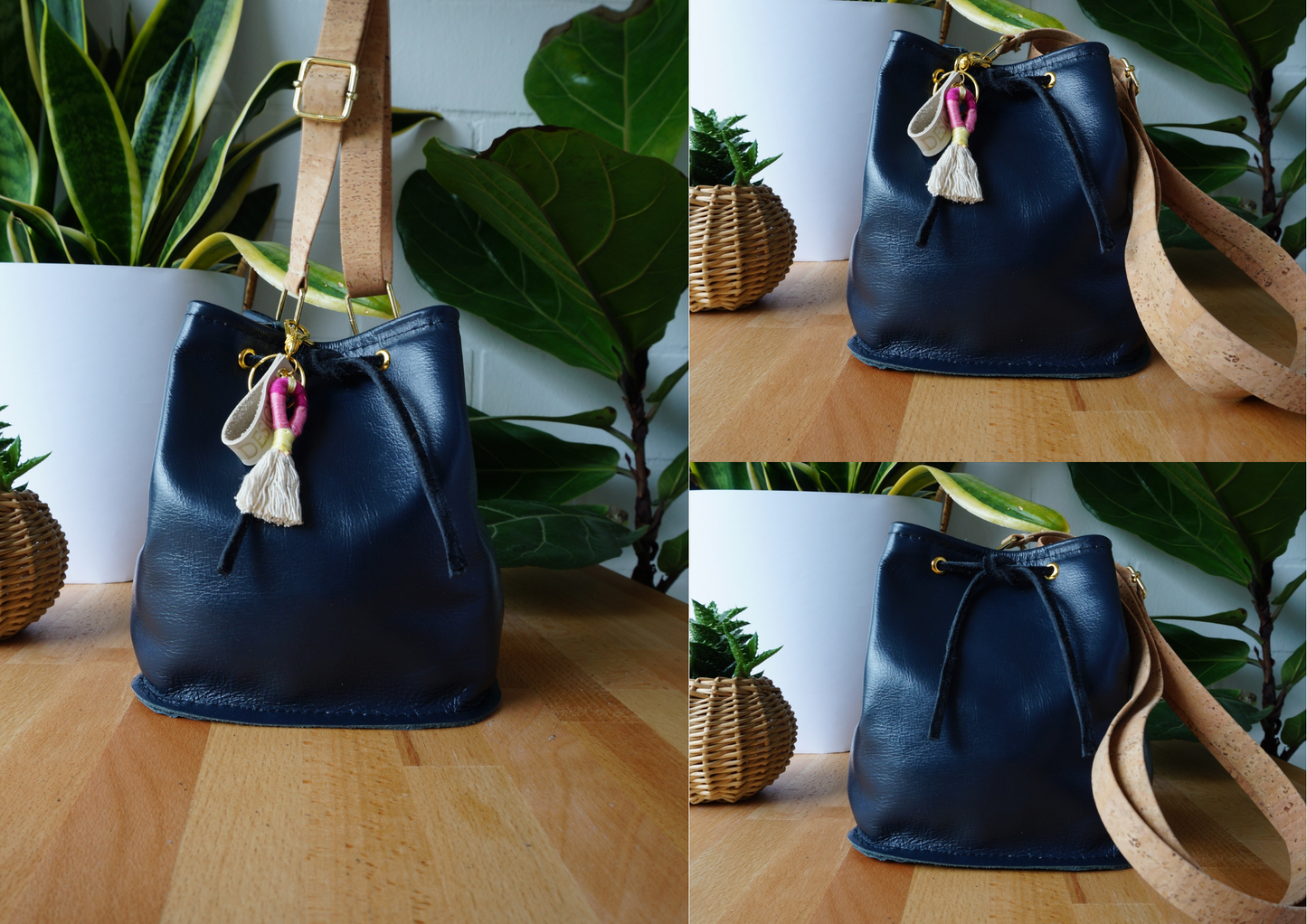 Bucket Bag Beuteltasche Umhängetasche aus Leder