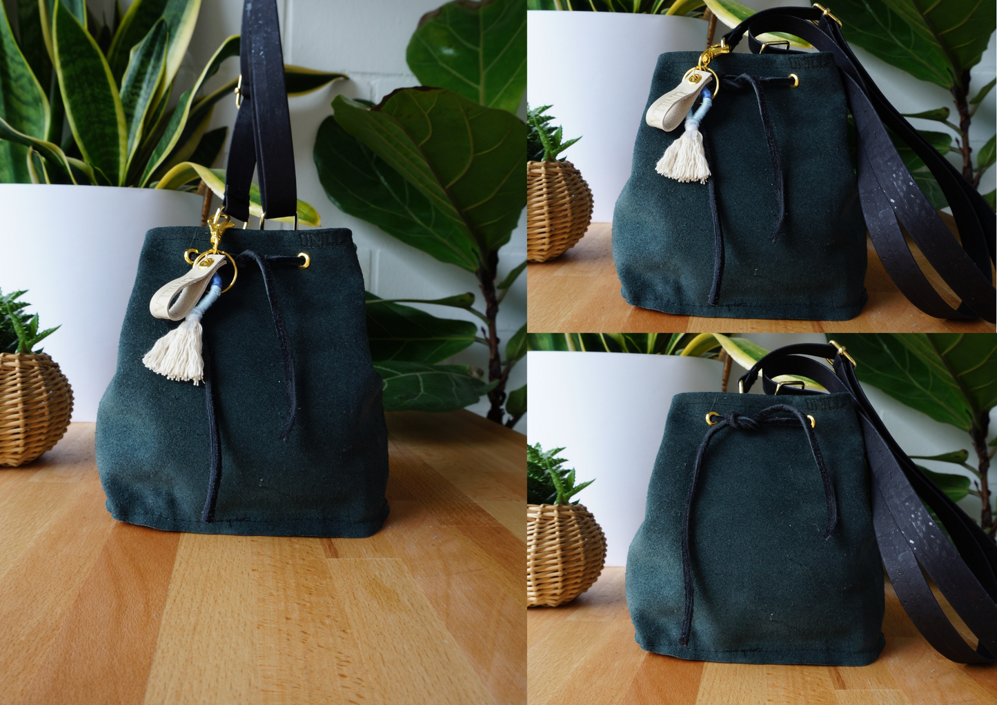 Bucket Bag Beuteltasche Umhängetasche aus Leder