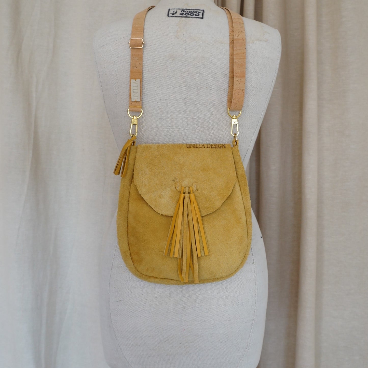 Große Saddle Bag aus Leder mit Fransen | Limited Edition