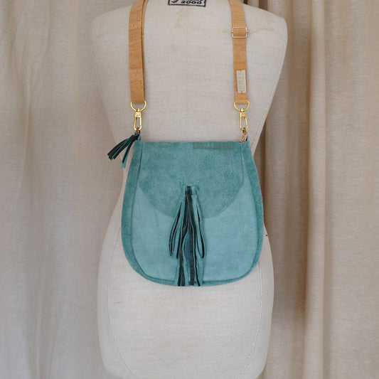 Große Saddle Bag aus Leder mit Fransen | Limited Edition