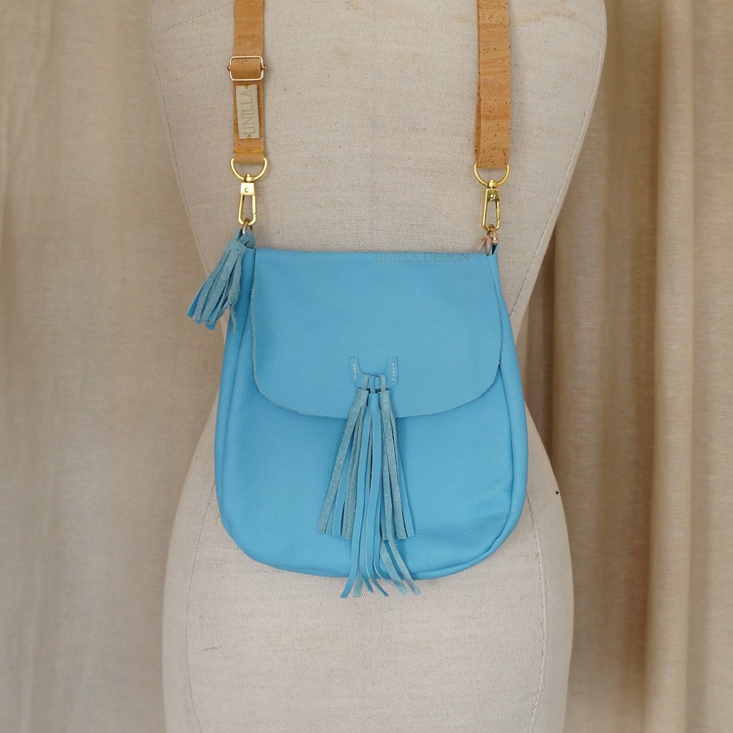 Große Saddle Bag aus Leder mit Fransen | Limited Edition