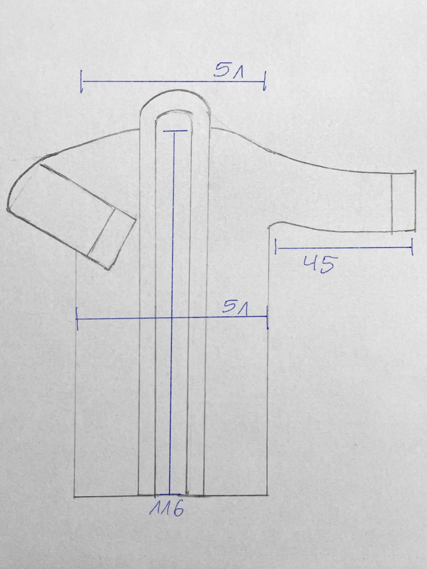 langer Kimono, creme gepunktet, 100% Baumwolle, Unikat